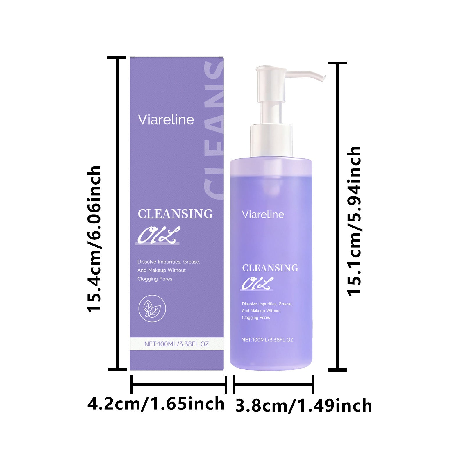 Hydrating Facial Cleansing Oil Removes Makeup & Impurities