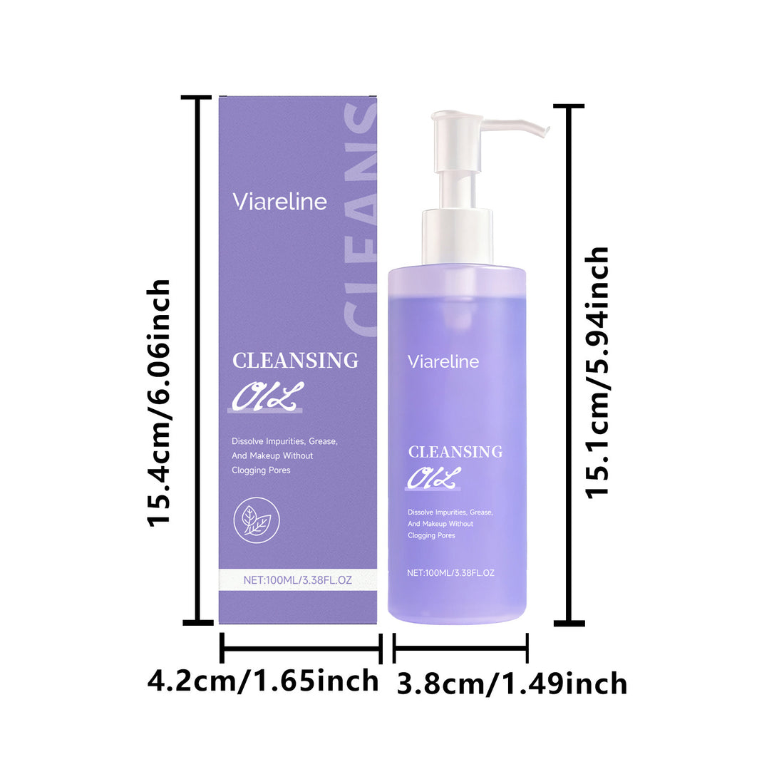 Hydrating Facial Cleansing Oil Removes Makeup & Impurities